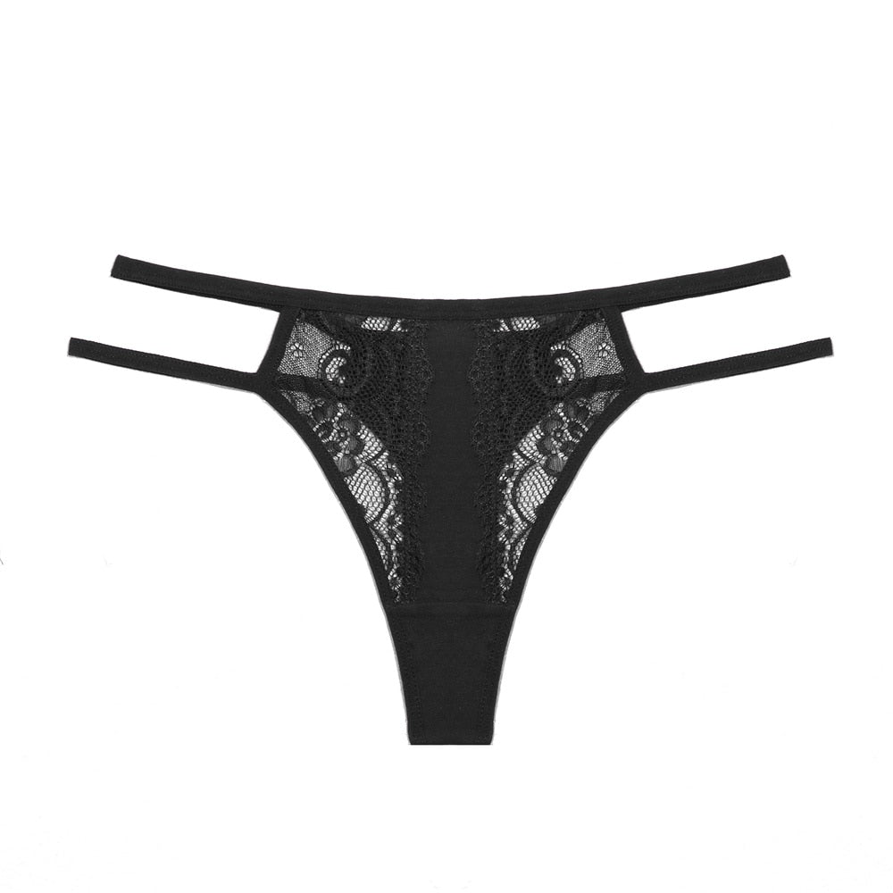 Women Sexy Lace Panties Low-waist Underwear Thong Female G String